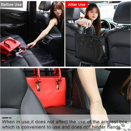 Car Seat Back Mesh Organiser Hand Pouch Bag Holder Mutil Pocket Storage - Image 3