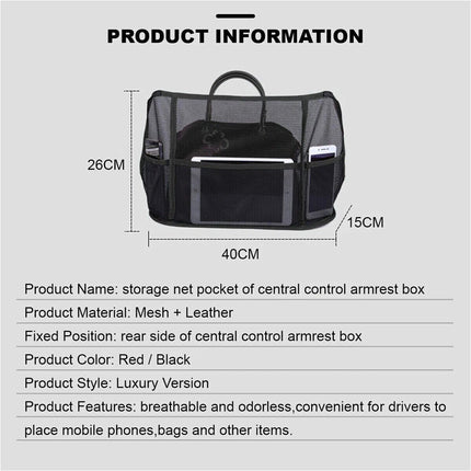 Car Seat Back Mesh Organiser Hand Pouch Bag Holder Mutil Pocket Storage - Image 5