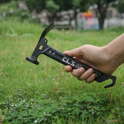 Tent Stake Peg Mallet Remover Puller Driver Outdoor Hammer, Camping Tool Black
