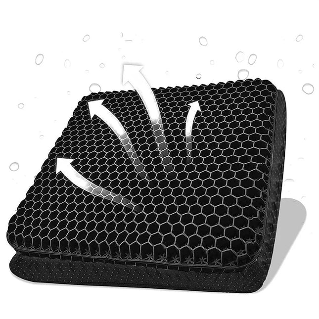 Double Layer Gel Honeycomb Seat Comfort Cooling Support Cushion Flex Pain Relief