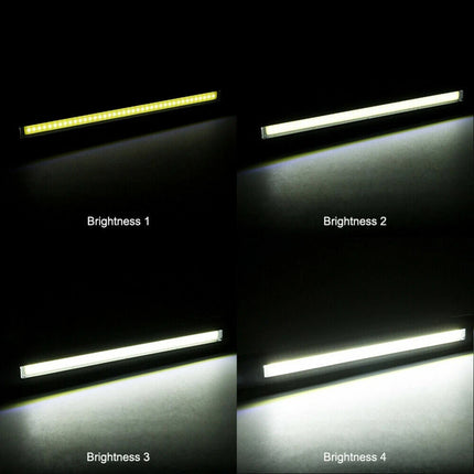 2PCS Rechargeable COB LED Slim Work Light Lamp Flashlight Inspect Folding Torch