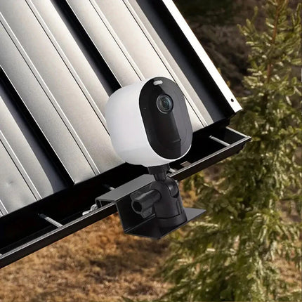 2Pcs Gutter Mount Brackets for Arlo Eufy Cam Solar Panel Weatherproof Outdoor Holder