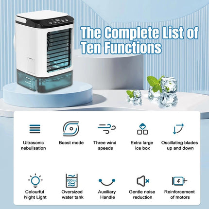 Portable Air Conditioner Personal Space Evaporative Air Cooler  AC Dual Fans