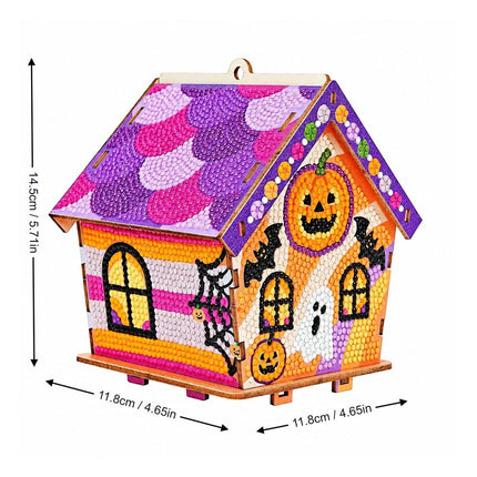 Spooky Season Tabletop Decorations: 3D House Diamond Art Craft Kits