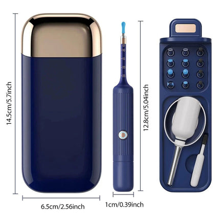 Wireless Visual Ear Wax Removal Tool HD Camera Cleaner Scoop Kit with Smart Case