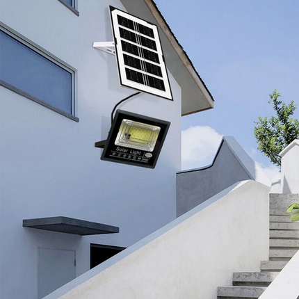 2PK 30000LM Solar Flood Lights Security Wall Yard Street Lamp Path Lamps Outdoor