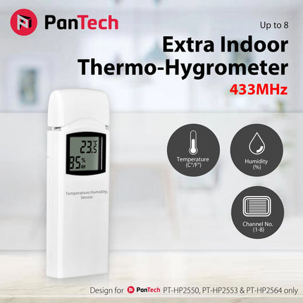 Indoor Thermo Hygrometer design for PanTech Weather station PT-HP2550 PT-HP2553