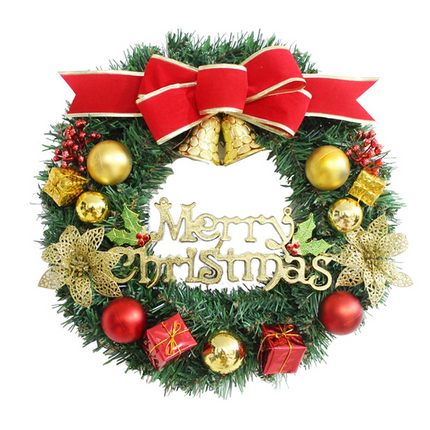 Christmas Wreath Xmas Door Hanging Garland Ornament Merry Christmas Home Decor