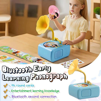 Gramophone With 96 Cards, Phonograph Story Music Player Gift