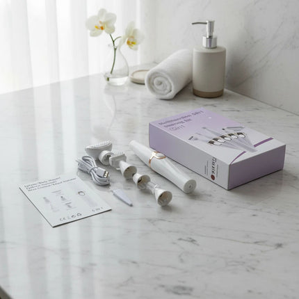 Electric Epilator and Eyebrow Trimmer 5-in-1 Grooming Kit USB Rechargeable 5V