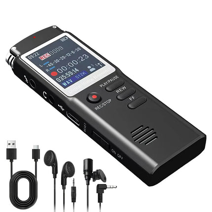 Digital Voice Recorder Dictaphone Audio MP3 Player Sound Voice Recording Device