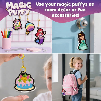 Magic Puffy Paint 3D Foam Texture Painting Kit DIY Bubble Drawing Pens Art Set