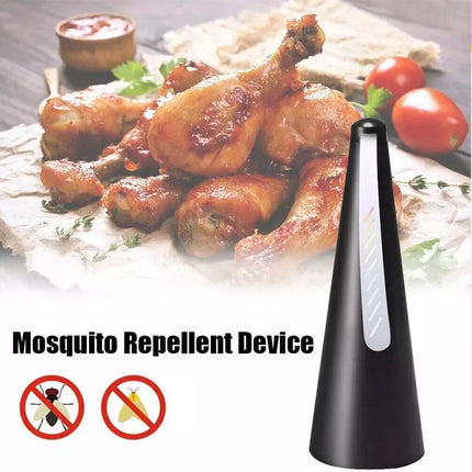 2 x BBQ Shoo Away Fly Bug Repellent Fan Outdoor Picnic Camping RV Caravan Garden Black