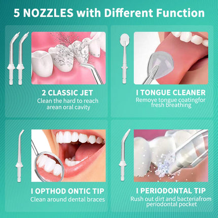 Cordless Water Flosser Jet Dental Electric Oral Irrigator Teeth Cleaner