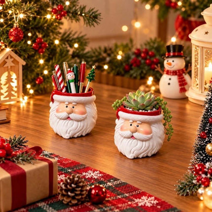 Christmas Resin Ornament Desktop Pen Holder Party Favors