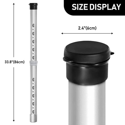 Alloy Golf Ball Picker Uppers Tube Hold Up to 21 Golf Balls Collector Retriever