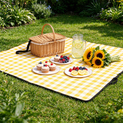 Large Water Resistant Picnic Blanket 200x200cm Foldable Outdoor Camping Beach Mat