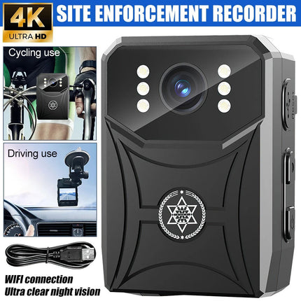 18 Hour 1080P Camcorder Mini Police Body Camera HD 120° Video DVR IR Night Cam
