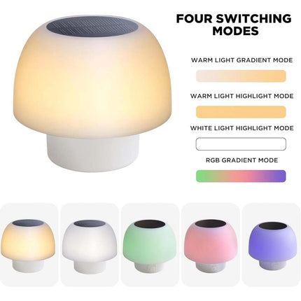 Solar & USB Rechargeable LED Table Lamp Portable Night Light