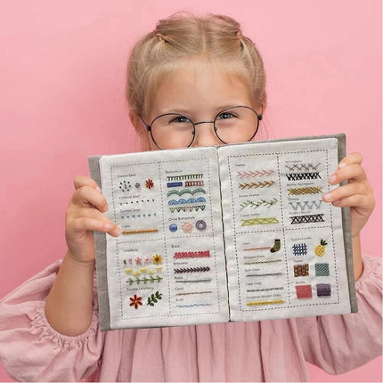 Embroidery Stitch Book Kit 86 Stitches DIY Portable Sewing Guide for Beginners