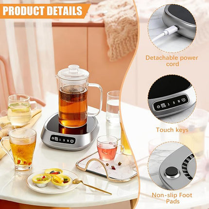 USB Mug Warmer Heating Pad Portable Cup Warming Plate for Home Office Tea Milk Coffee
