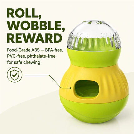 Pet Dog Cat Treat Food Dispenser Toy Slow Feeder Puzzle Interactive Ball Toy AU