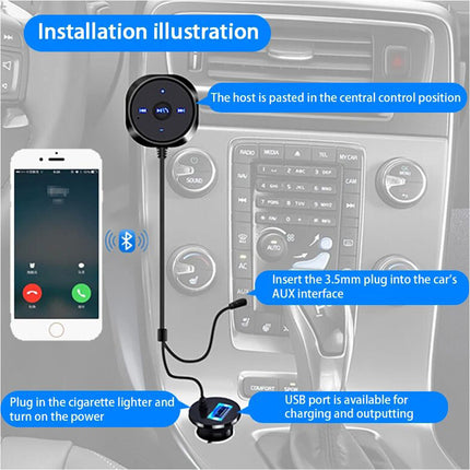 Bluetooth Car Adapter 3.5mm AUX Adapter Wireless Stereo Audio Music Receiver