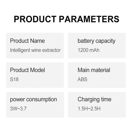 Automatic Electric Whiskey Wine Decanter Aerator Dispenser Pourer Pump 4 Speed