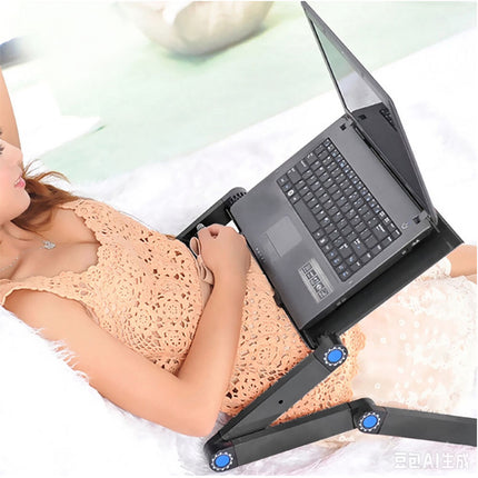 Laptop Stand / Desk-Portable Folding Aluminium Ergonomic Adjustable Height New