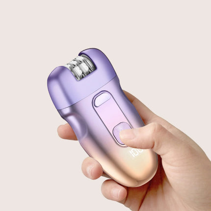 USB LED 3-in-1 Epilator for Women–Facial, Eyebrow &Body Hair Removal+ Exfoliator