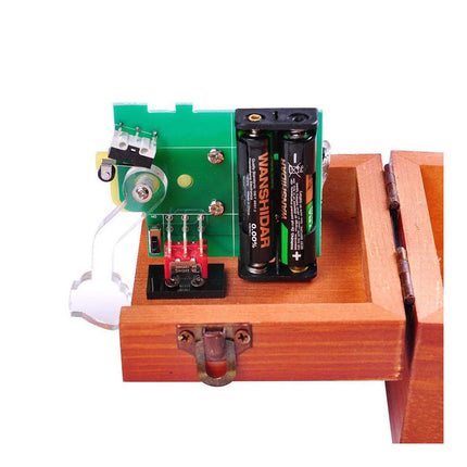 Turns Itself Off Wooden Useless Box Leave Me Alone Machine Funny Gadget Toy Gift