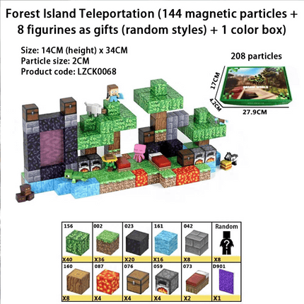 Magnetic Building Mine Blocks Toys STEM Sensory Toys Creative