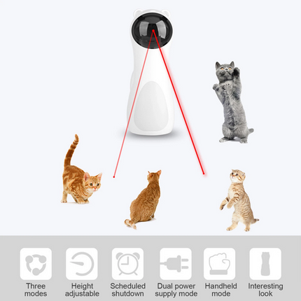 Automatic Laser Cat Toy Interactive Smart Kitten Laser Toy for Indoor Cats Dogs