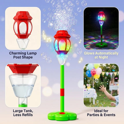 Bubble Torch Garden Lamp Automatic Bubble Maker Stand Bubble Machine Outdoor