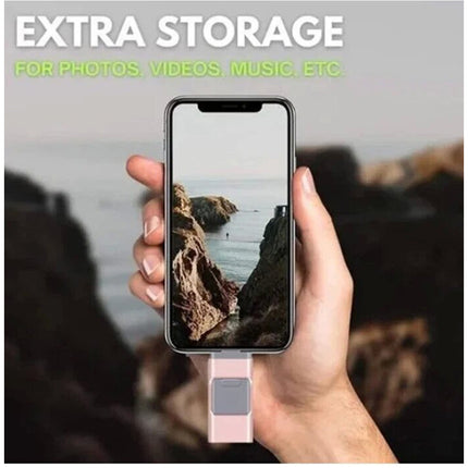 128GB 4 in 1 Memory Photo Stick USB 3.0 Flash Drive Type for iPhone Android iPad