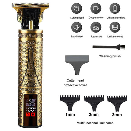 Men Portable Electric Hair Trimmer Clippers Beard Shaver Cutting Cordless