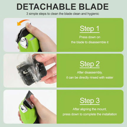 Cat Dog Pet Clippers Hair Electric Clipper Grooming Trimmer Shaver Cordless Kit