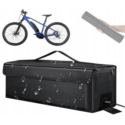 Electric Bicycle E-Bike Battery Cover Waterproof Bag With Side Charging Opening