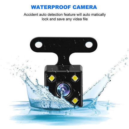 Dash Cam 4 Inch LCD Car DVR Driving Recorder Dual Lens Camera 1080P Vehicle Video