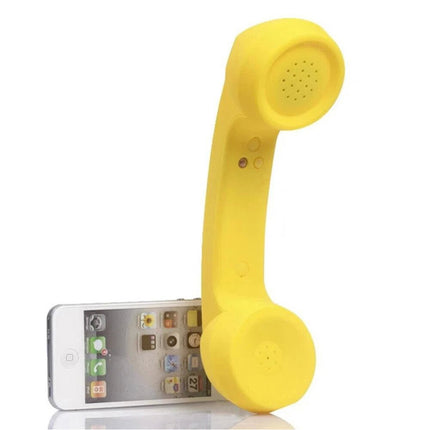 Cordless Telephone Handset Retro Wireless Mobile Phone Receivers Yellow