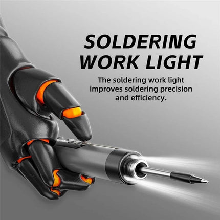 Cordless Soldering Iron Kit Usb Rechargeable Digital Display 5-speed Temperature Upgraded Version GRAY - Image 9