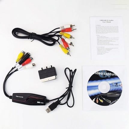 Video Grabber Capture Card Hi8 VCR VHS to Digital DVD Converter, Windows 10 Mac