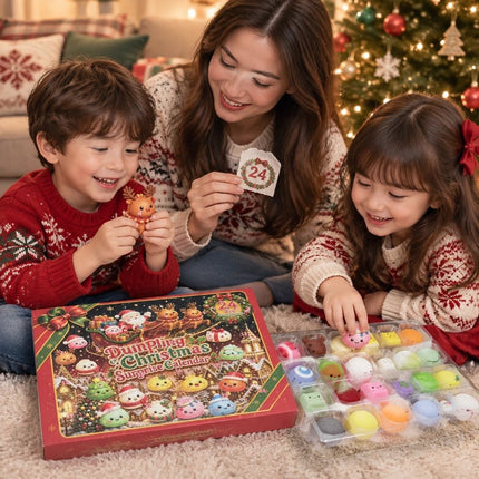 2026 Christmas Squi-shy Advent Calendar 24 Days Dumpling Toys  Xmas Gift
