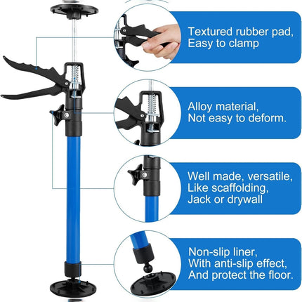 2Pcs Cabinet Jack Support Pole Telescopic Jack Pole Labor-Saving 50-115cm Adjust