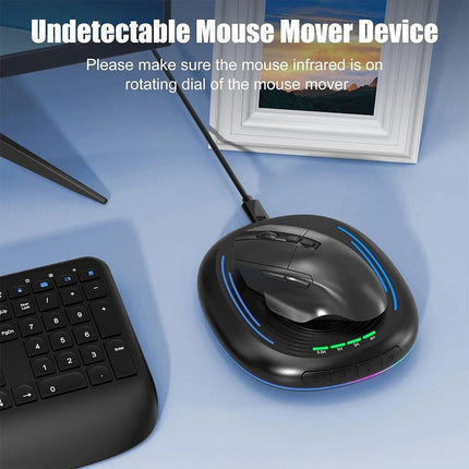 Mouse Jiggler Undetectable Mouse Mover Device with Timer ON/Off Switch Silent