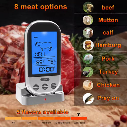 Large LCD Digital Meat Thermometer Kitchen BBQ Grill Oven Probe