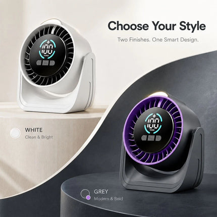 100 Speed USB Desk Fan Portable Mini Quiet Personal Cooling Fan With LED Light