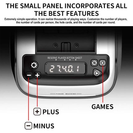 Automatic Card Shuffler and Dealer, 2 in 1 360° Rotating Card Shuffling+Dealing