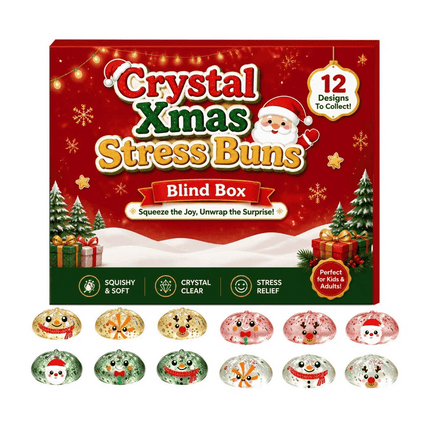 2026 Christmas SquishiesAdvent Calendar, 12PCS Dumpling Toys Countdown
