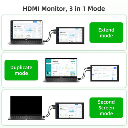Mini 7inch Touch Screen Monitor Mini Second Computer HDMI Gaming Display Monitor